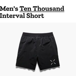 Men’s Ten Thousand Black interval Shorts/Box Basics Sz: M Orig:: $78
